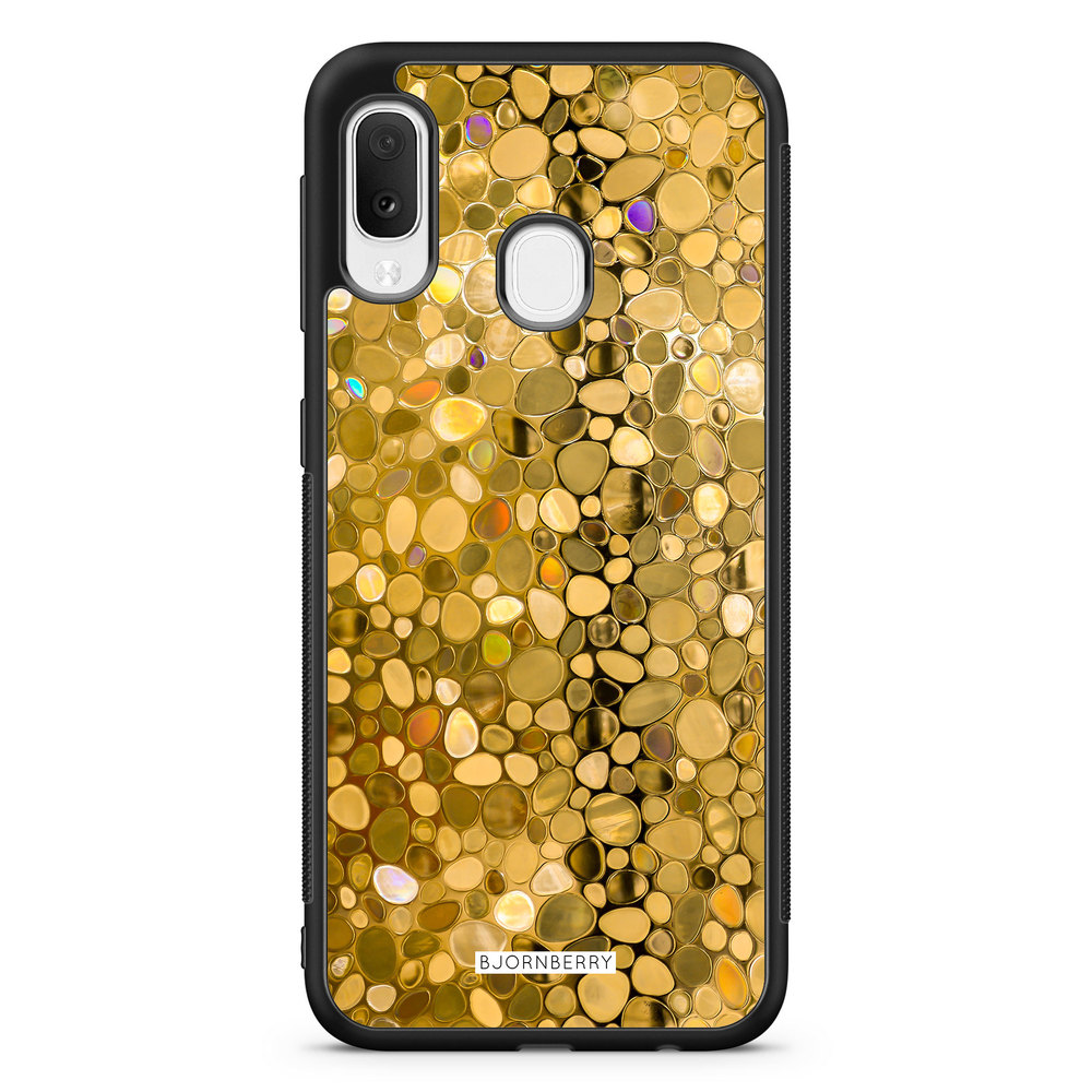 Samsung Galaxy A20e Case - Stained Glass Gold