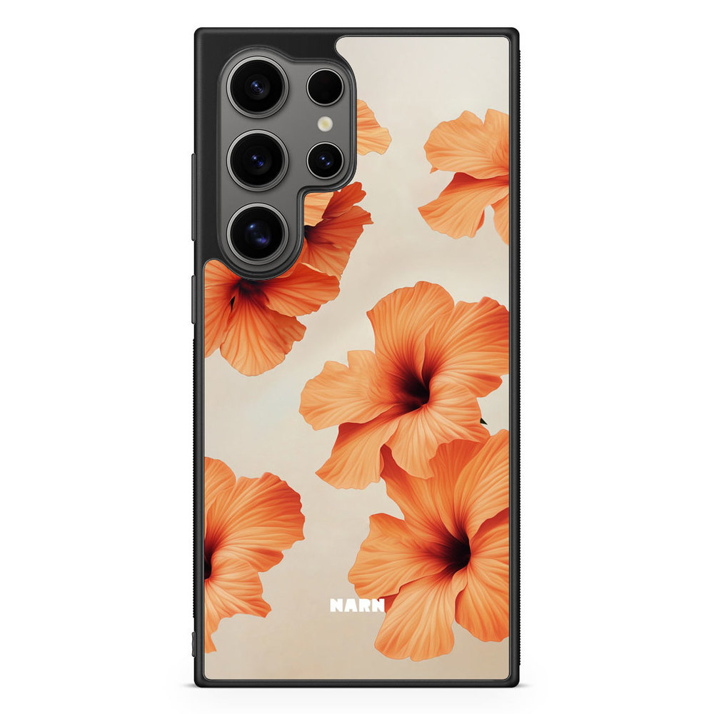 Samsung Galaxy S24 Ultra Case - Hibiscus Era - Papaya