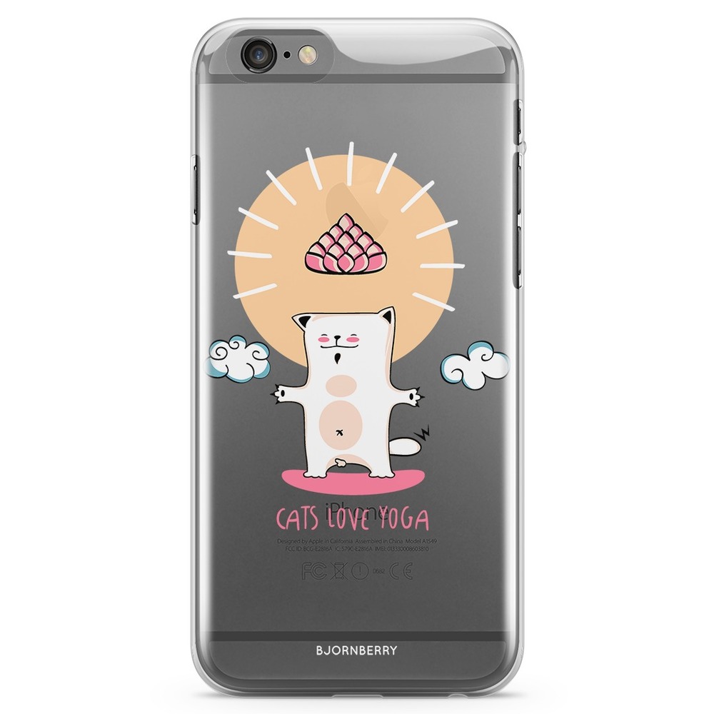iPhone 6 Plus/6s Plus TPU Case - Yoga cat