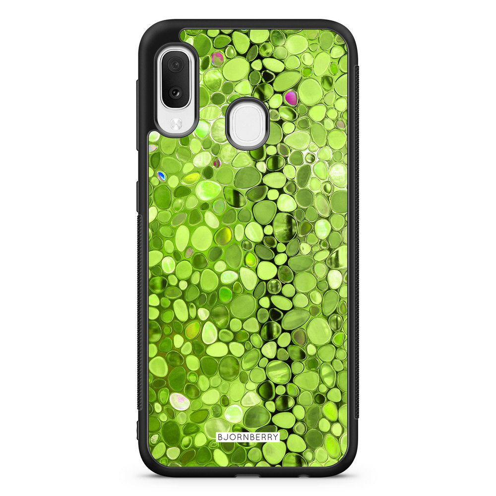 Samsung Galaxy A20e Case - Stained Glass Green