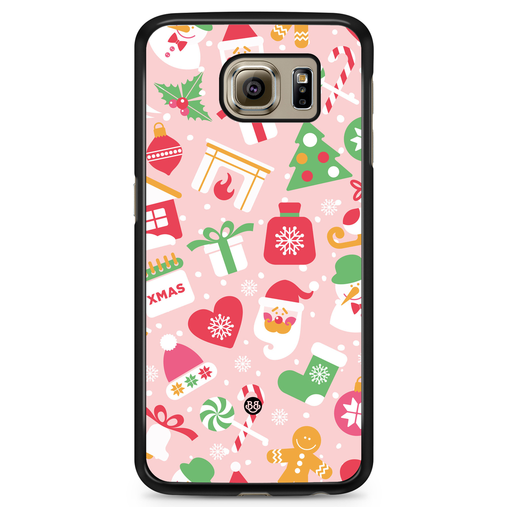 Samsung Galaxy S6 Case - Pink Christmas