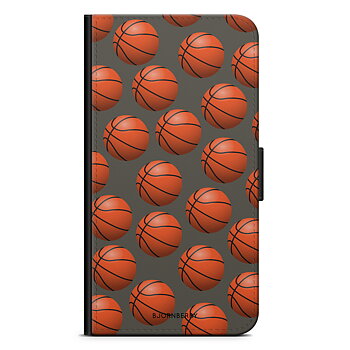 Samsung Galaxy S6 Edge+ Wallet Case - Basketballs Pattern