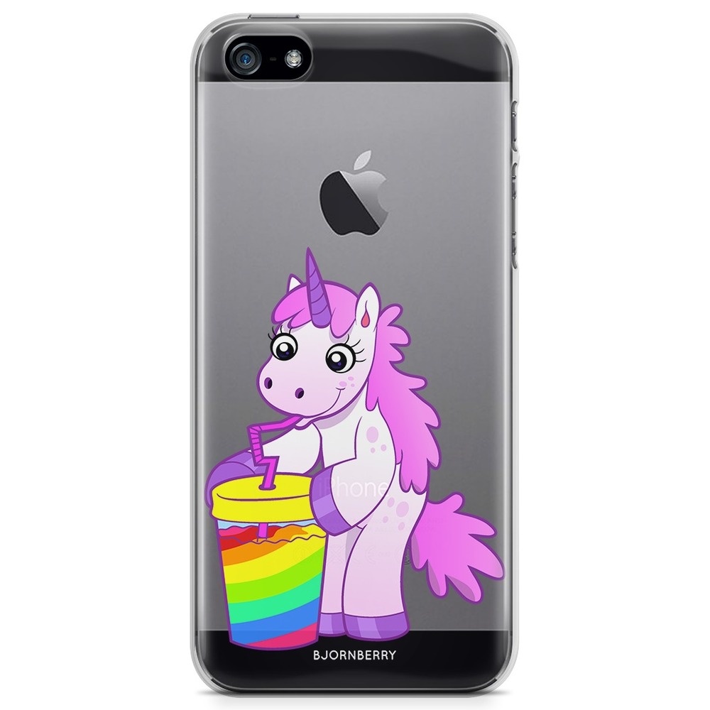 iPhone 5/5S/SE (2016) TPU Case - Drinking Unicorn