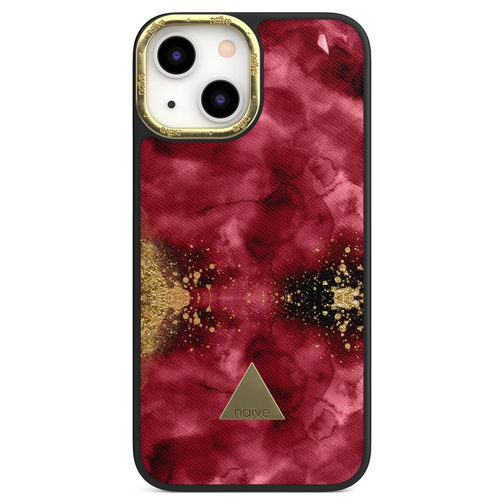 Naive iPhone 13 Mini Case - Burgendy Shimmer