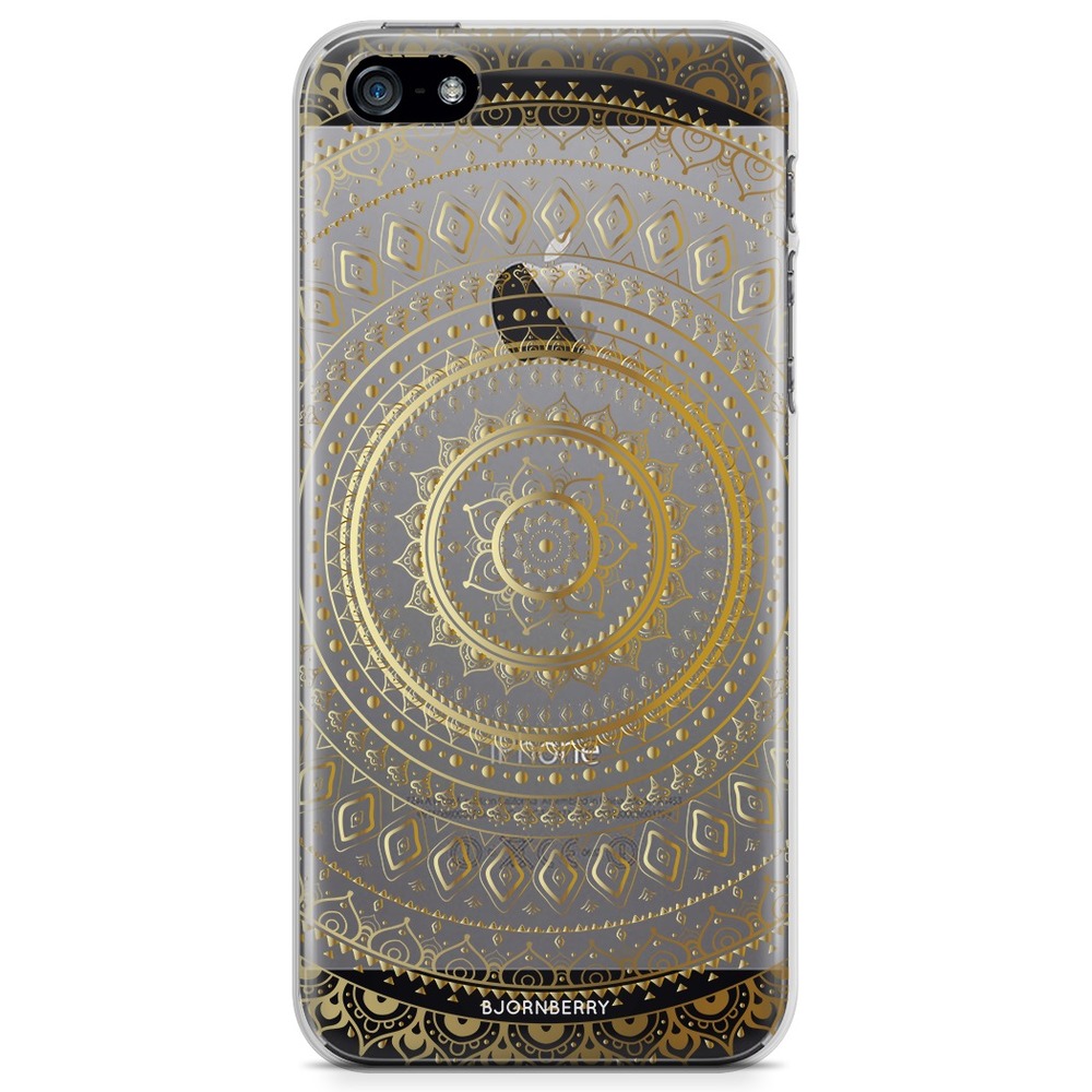 iPhone 5/5S/SE (2016) TPU Case - Gold Mandala