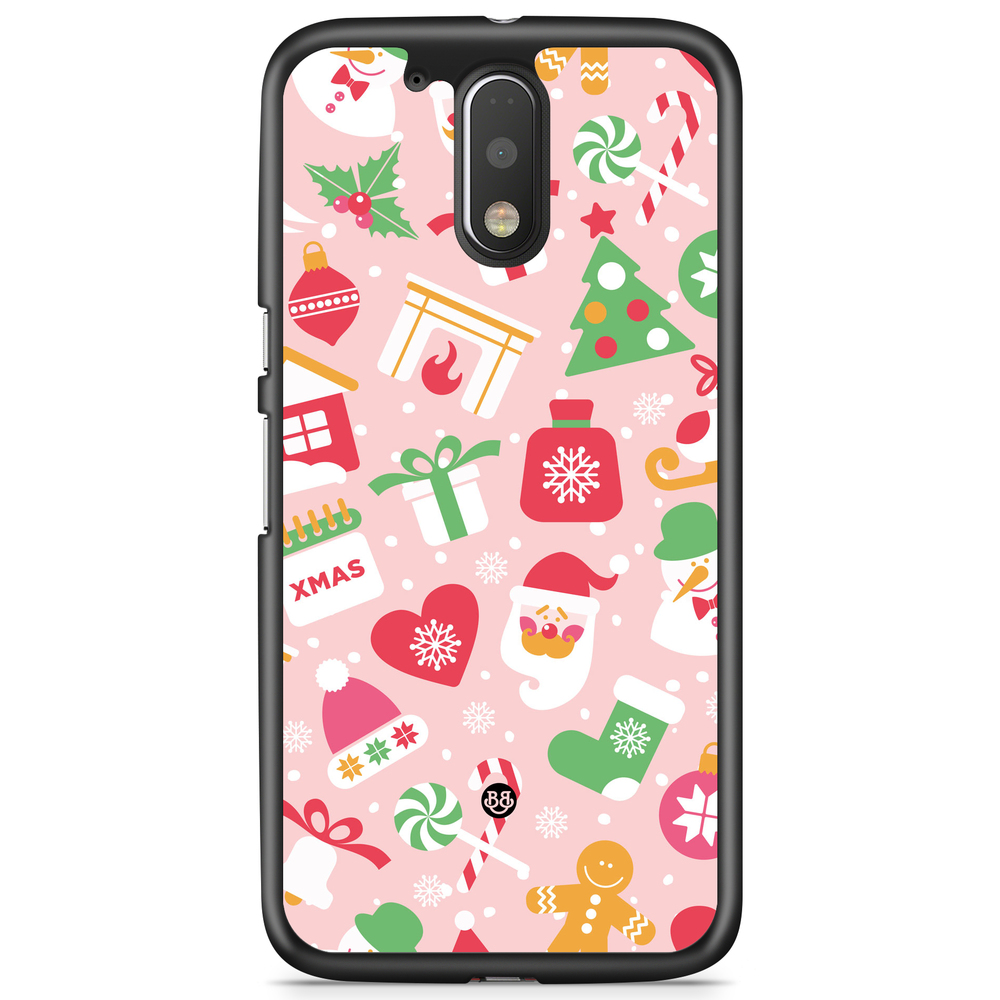Moto G4/G4 Plus Case - Pink Christmas
