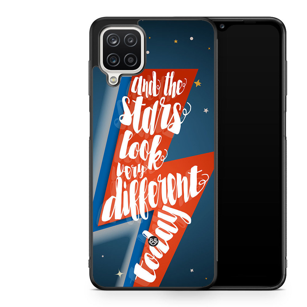 Samsung Galaxy A12 Case - Bowie Text