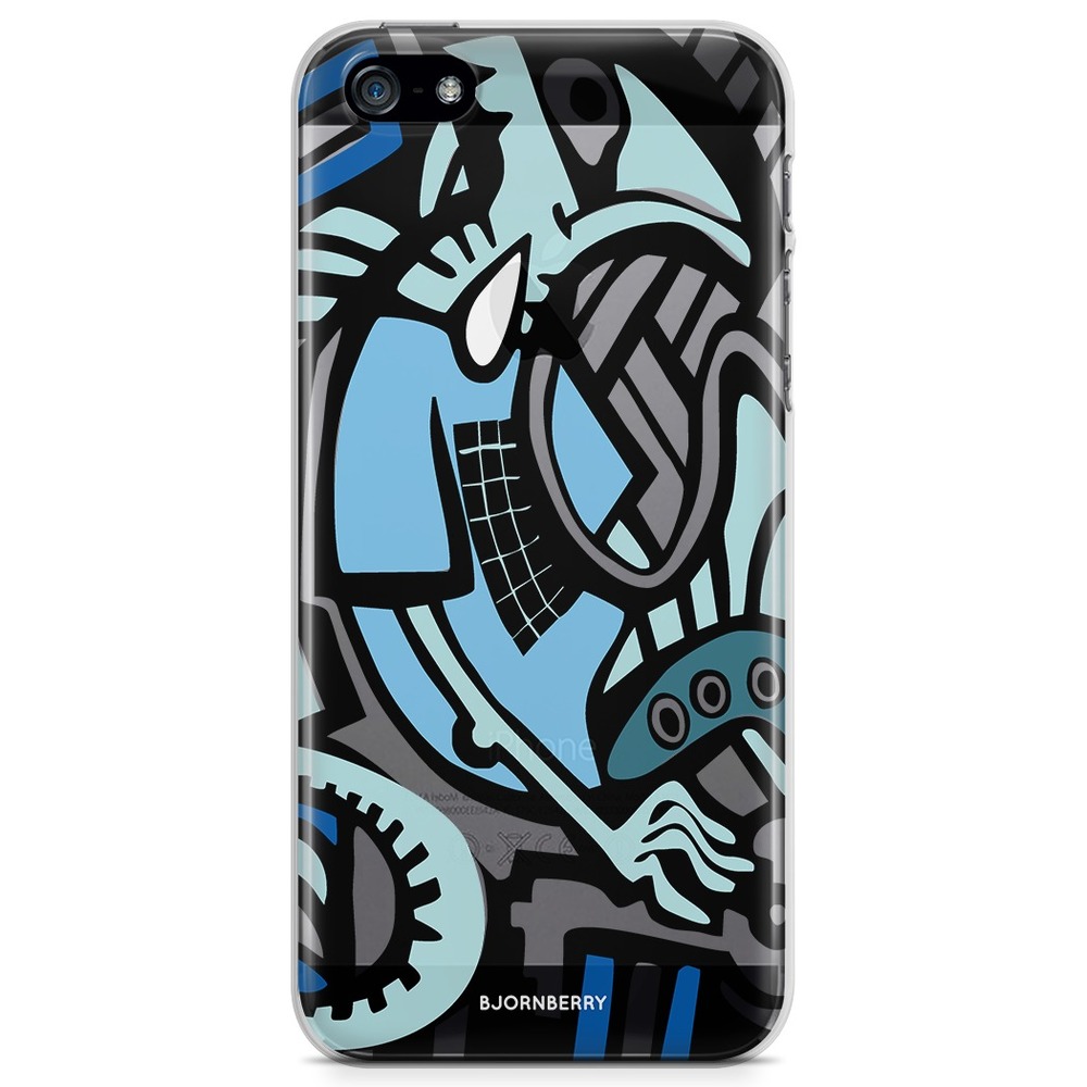 iPhone 5/5S/SE (2016) TPU Case - Grafitti Lizard