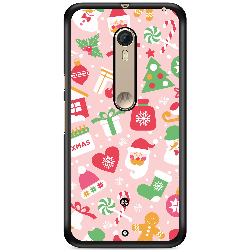 Moto X Style Case - Pink Christmas