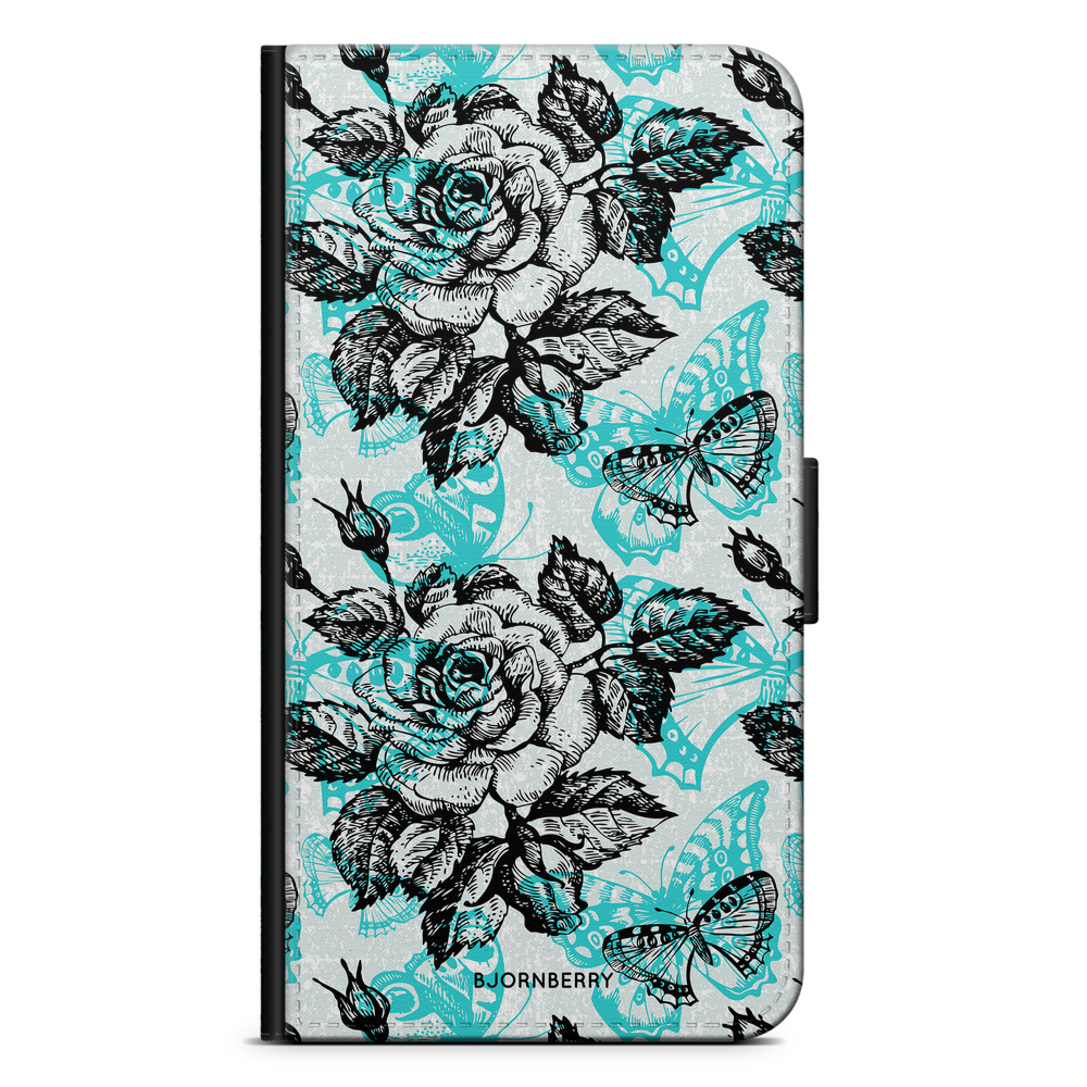 iPhone Xs Max Wallet Case - Roses & Butterflies
