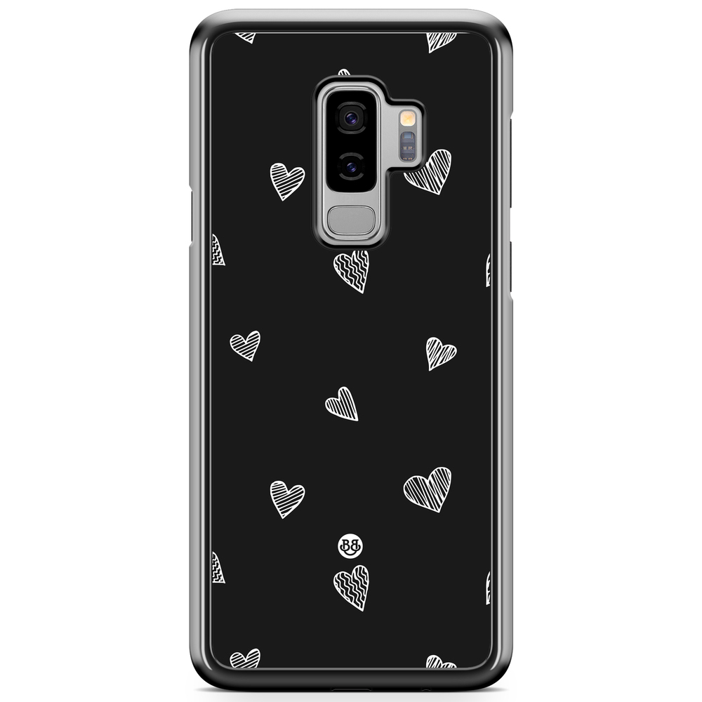 Samsung Galaxy S9 Plus Case - Black & White Hearts