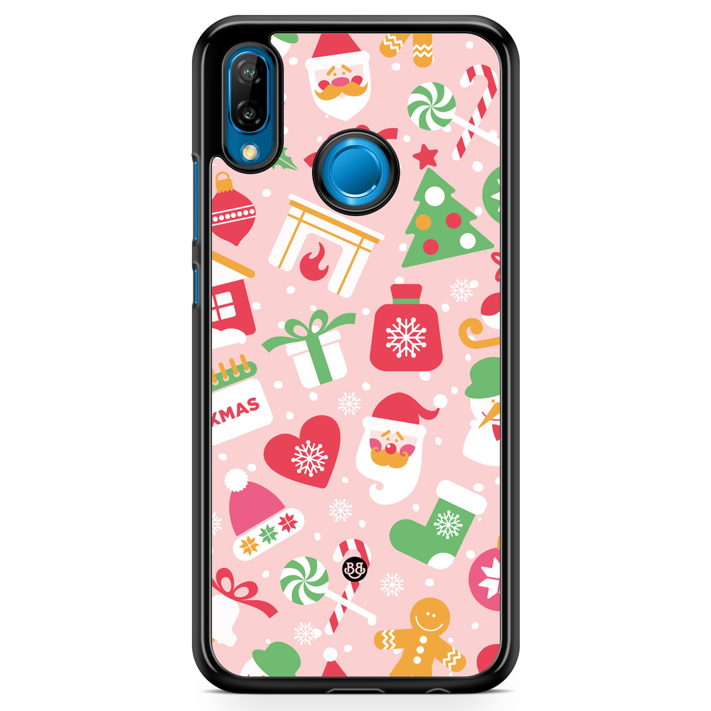 Huawei P20 Lite Case - Pink Christmas