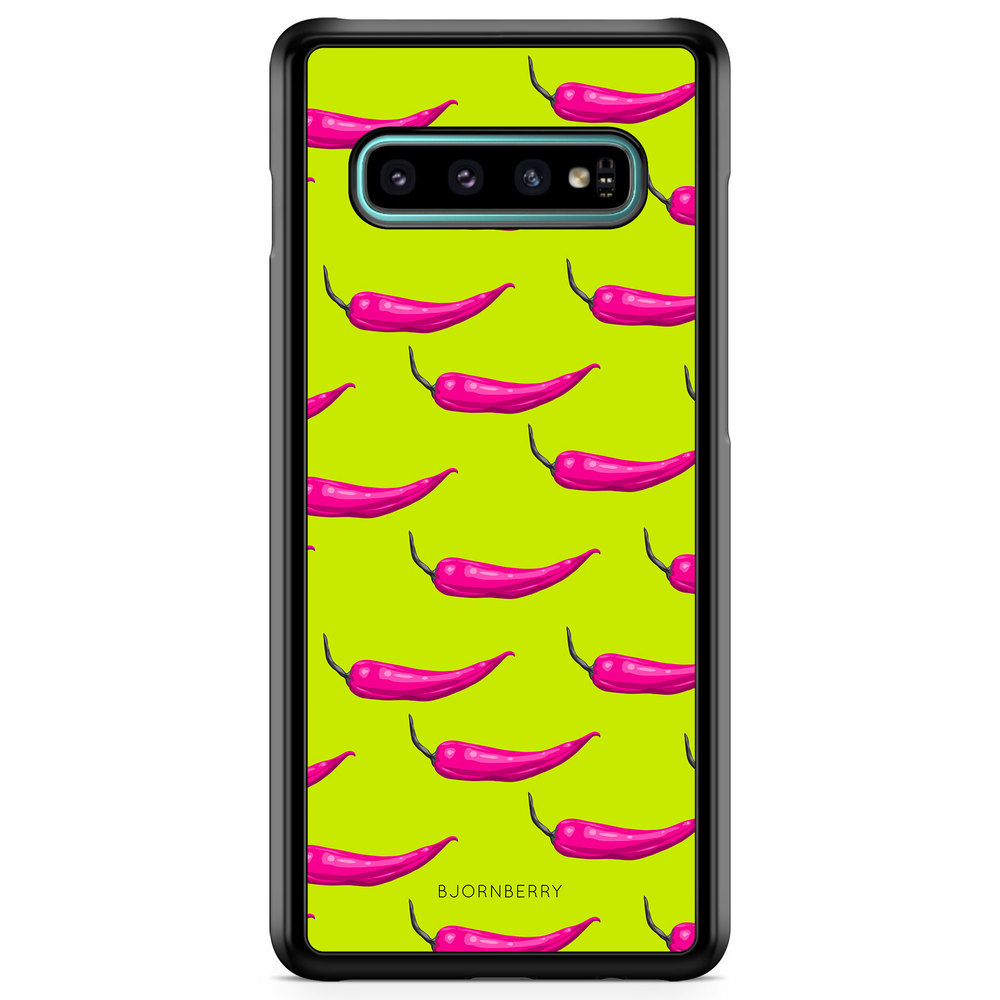 Samsung Galaxy S10 Case - Chilli Pattern
