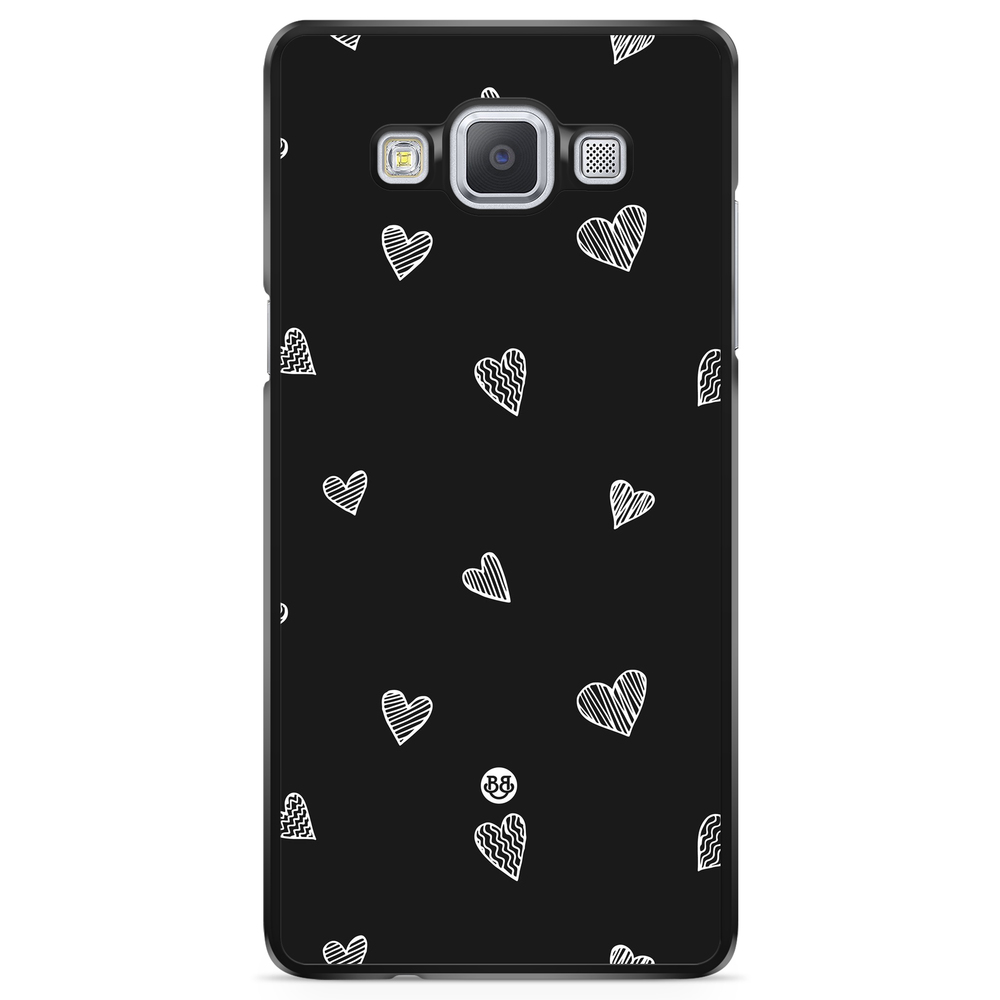 Samsung Galaxy A5 (2015) Case - Black & White Hearts