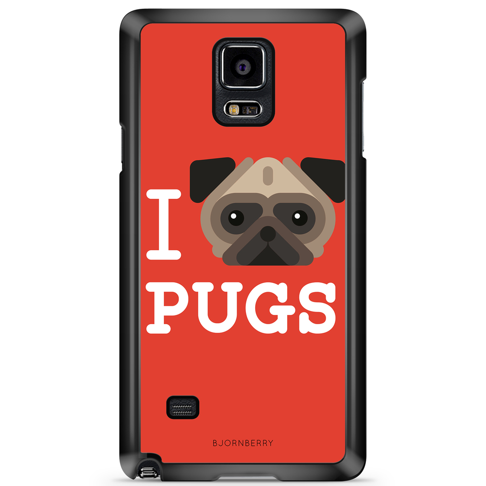 Samsung Galaxy Note 4 Case - I Love Pugs