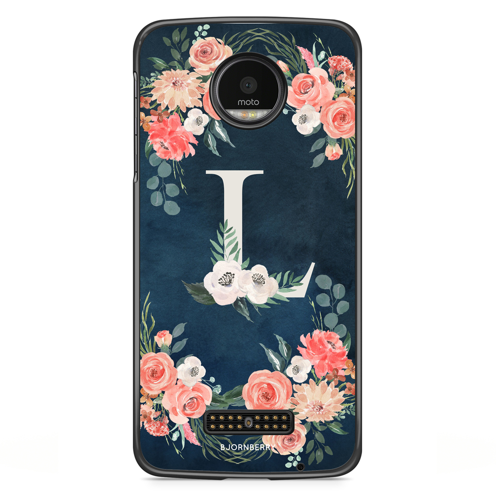 Moto Z2 Play Case - Monogram L