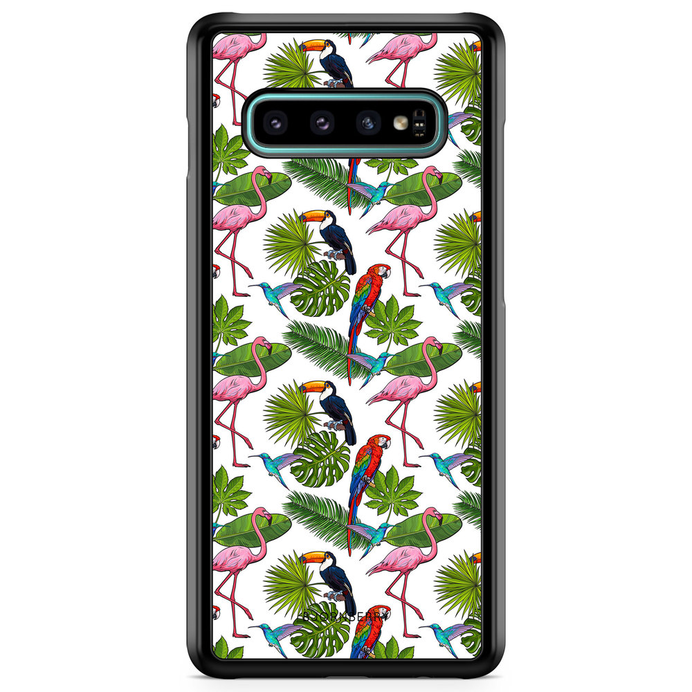 Samsung Galaxy S10 Skal - Tropiskt Mönster
