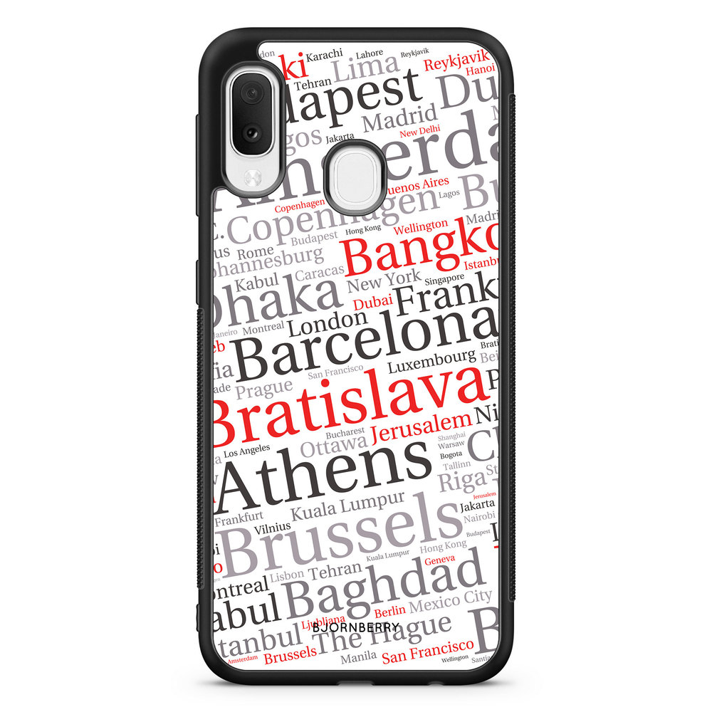 Samsung Galaxy A20e Case - City Names
