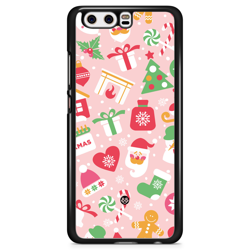 Huawei P10 Plus Case - Pink Christmas