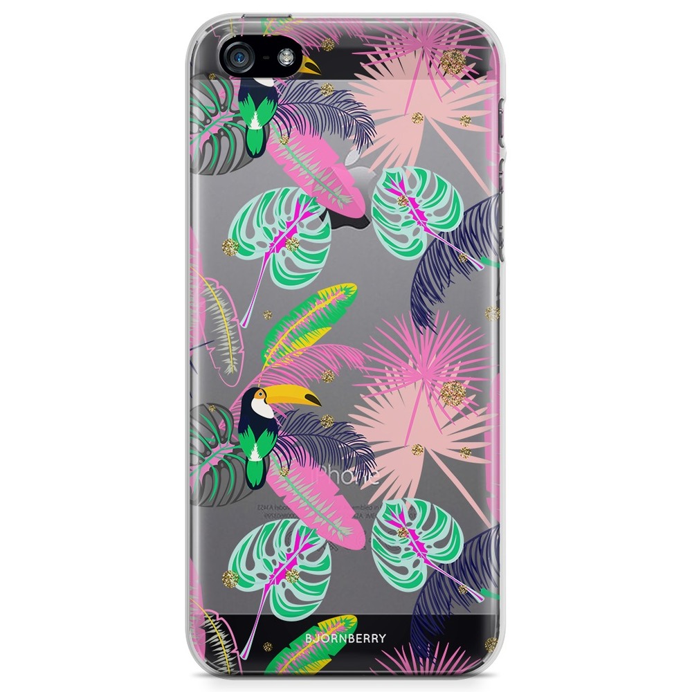 iPhone 5/5S/SE (2016) TPU Case - Tropical Pattern