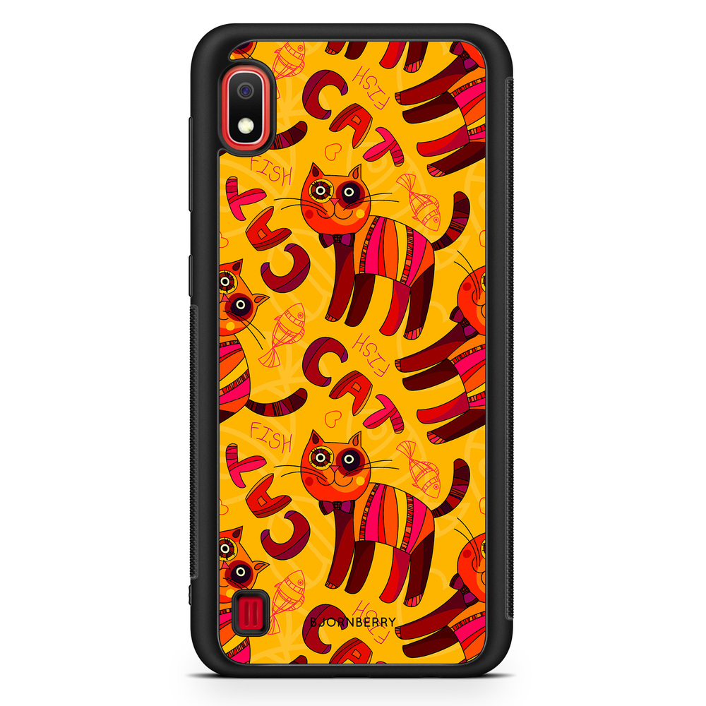 Samsung Galaxy A10 Case - Cat & Fish