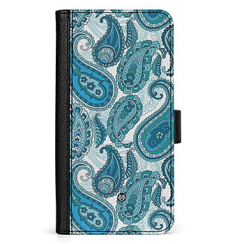 Samsung Galaxy S25 Ultra Wallet Case - Blue Paisley