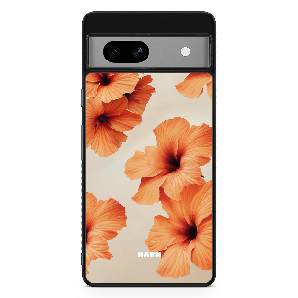Google Pixel 7a Case - Hibiscus Era - Papaya