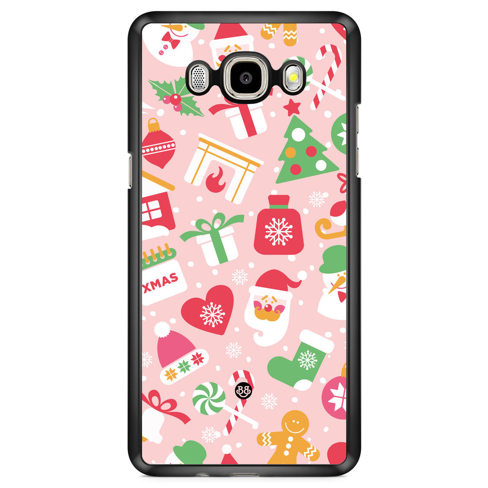 Samsung Galaxy J7 (2016) Case - Pink Christmas