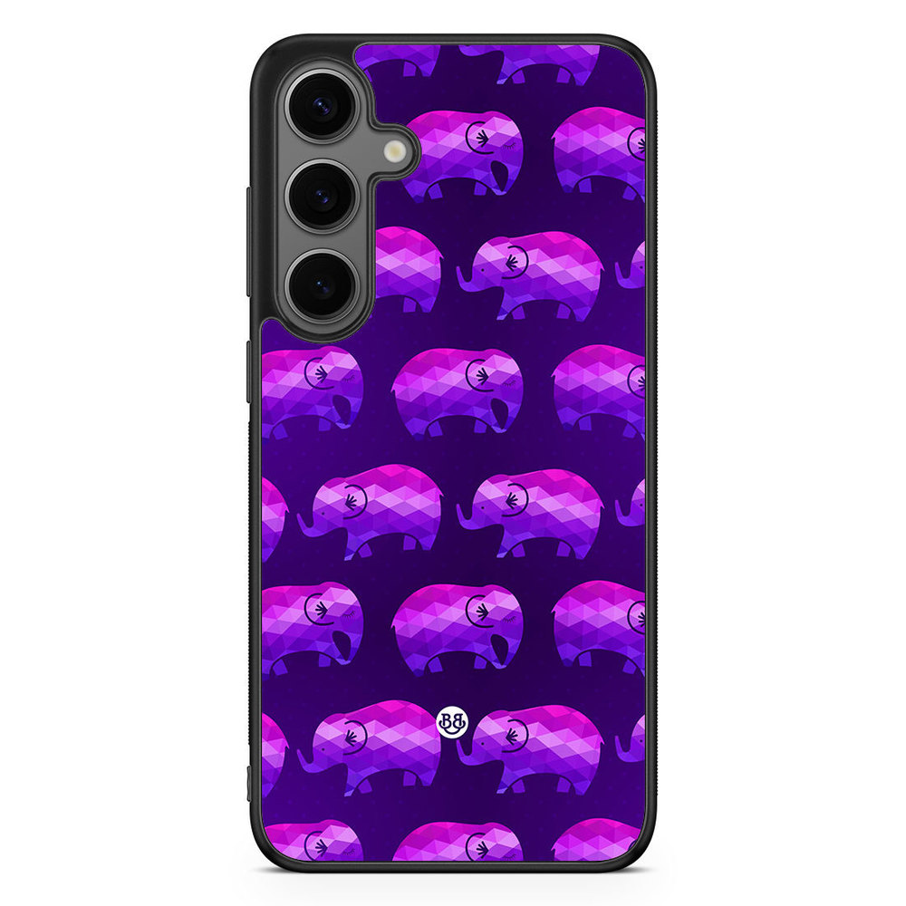 Samsung Galaxy S24 Plus Case - Purple Elephants