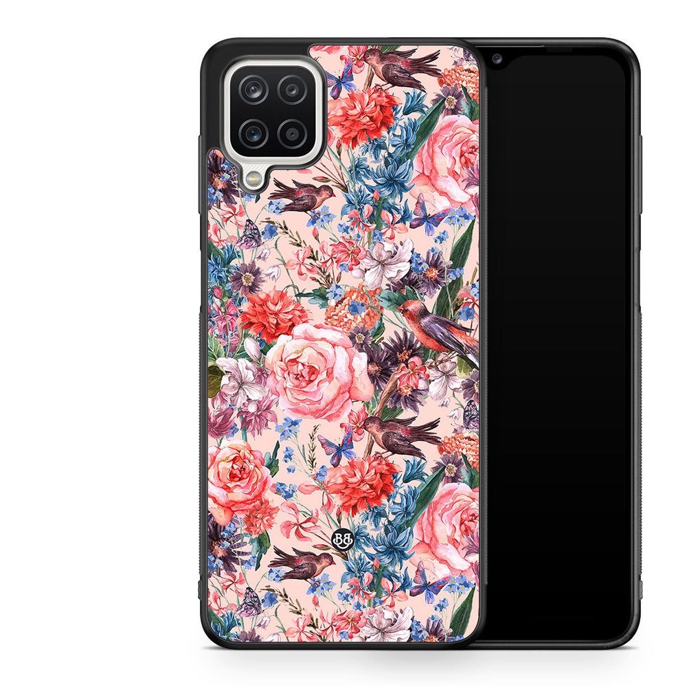 Samsung Galaxy A12 Case - Birds & Flowers