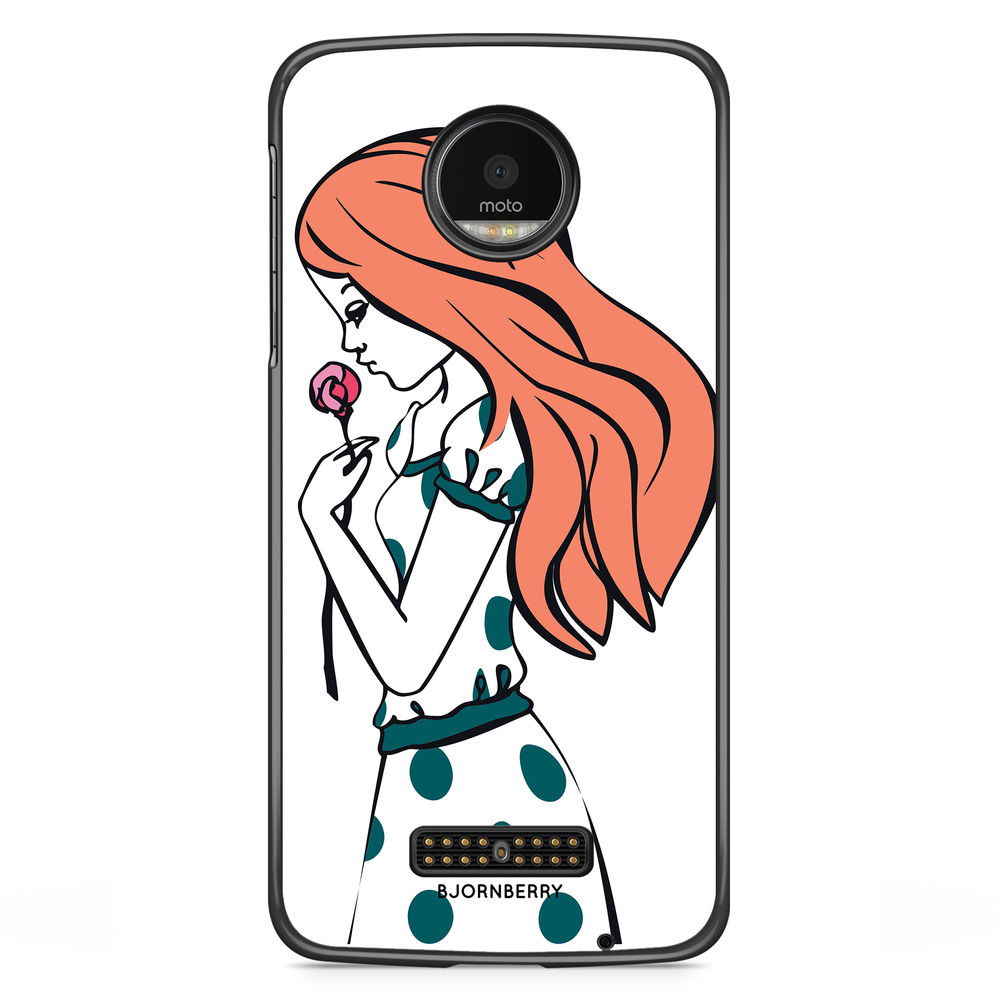 Motorola Moto Z Case - Girl Rose