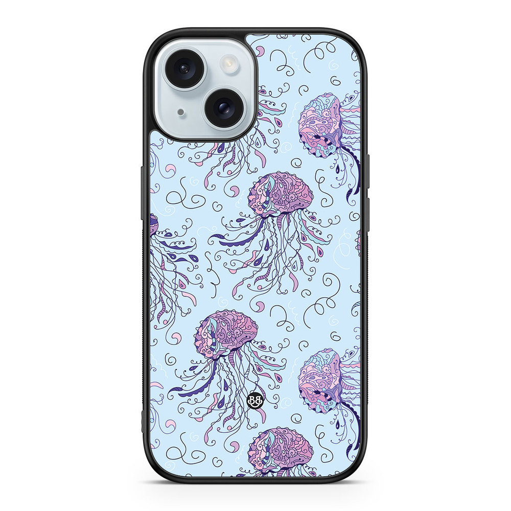 iPhone 15 Case - Jellyfish Pattern