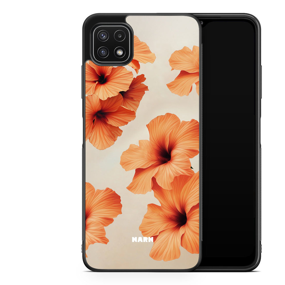 Samsung Galaxy A22 5G Case - Hibiscus Era - Papaya
