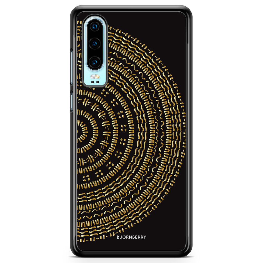 Huawei P30 Case - Mandala Gold/Black