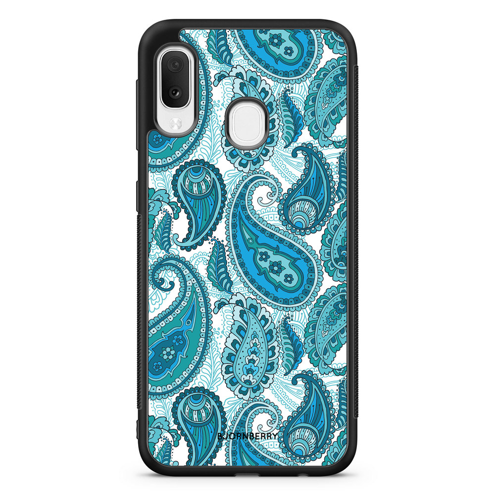 Samsung Galaxy A20e Case - Blue Paisley