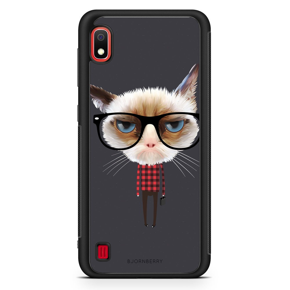 Samsung Galaxy A10 Case - Hipster Cat