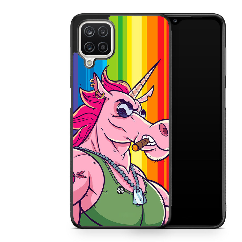 Samsung Galaxy A12 Case - Muscle Unicorn