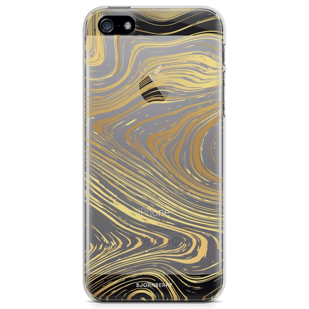 iPhone 5/5S/SE (2016) TPU Case - Gold Marble