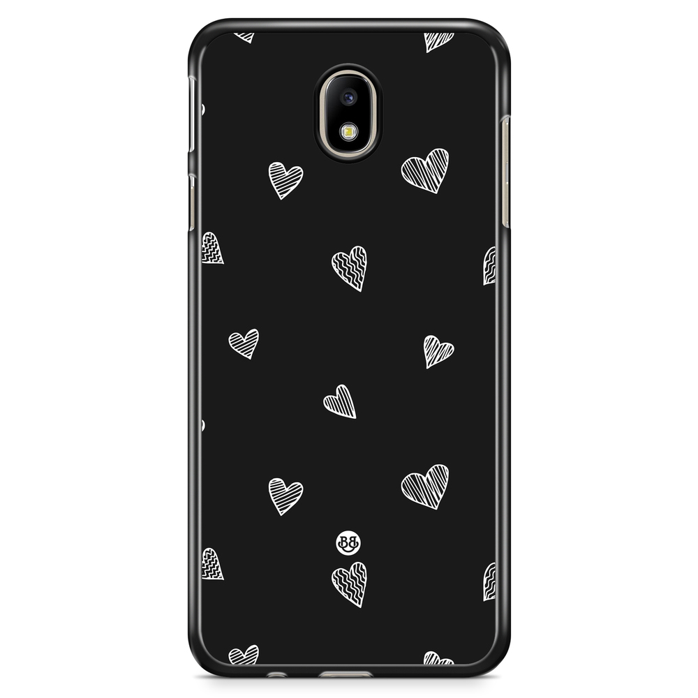 Samsung Galaxy J5 (2017) Case - Black & White Hearts