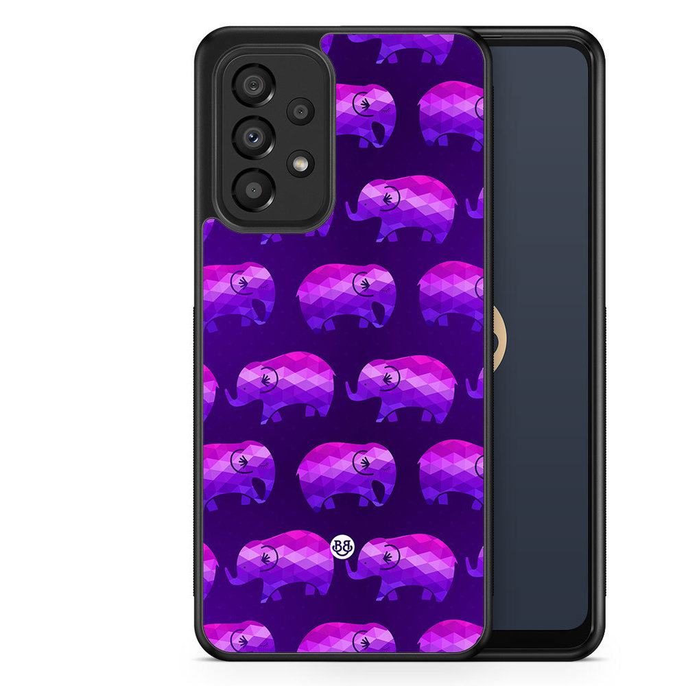 Samsung Galaxy A33 5G Case - Purple Elephants