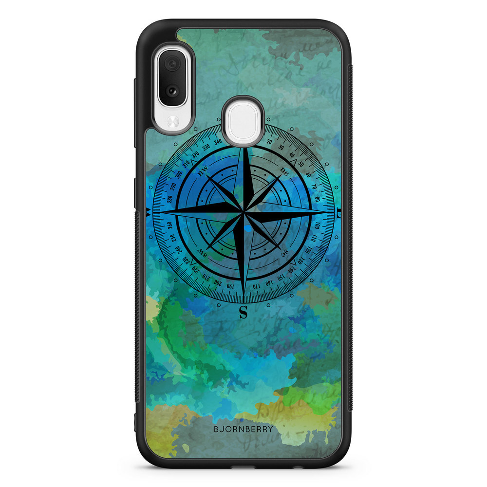 Samsung Galaxy A20e Case - Compass Background