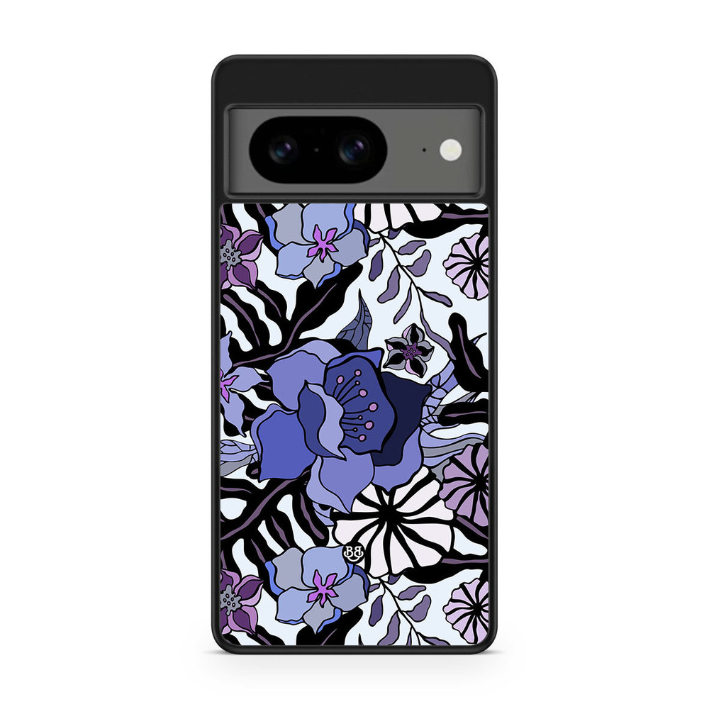 Google Pixel 8 Case - Purple Flowers