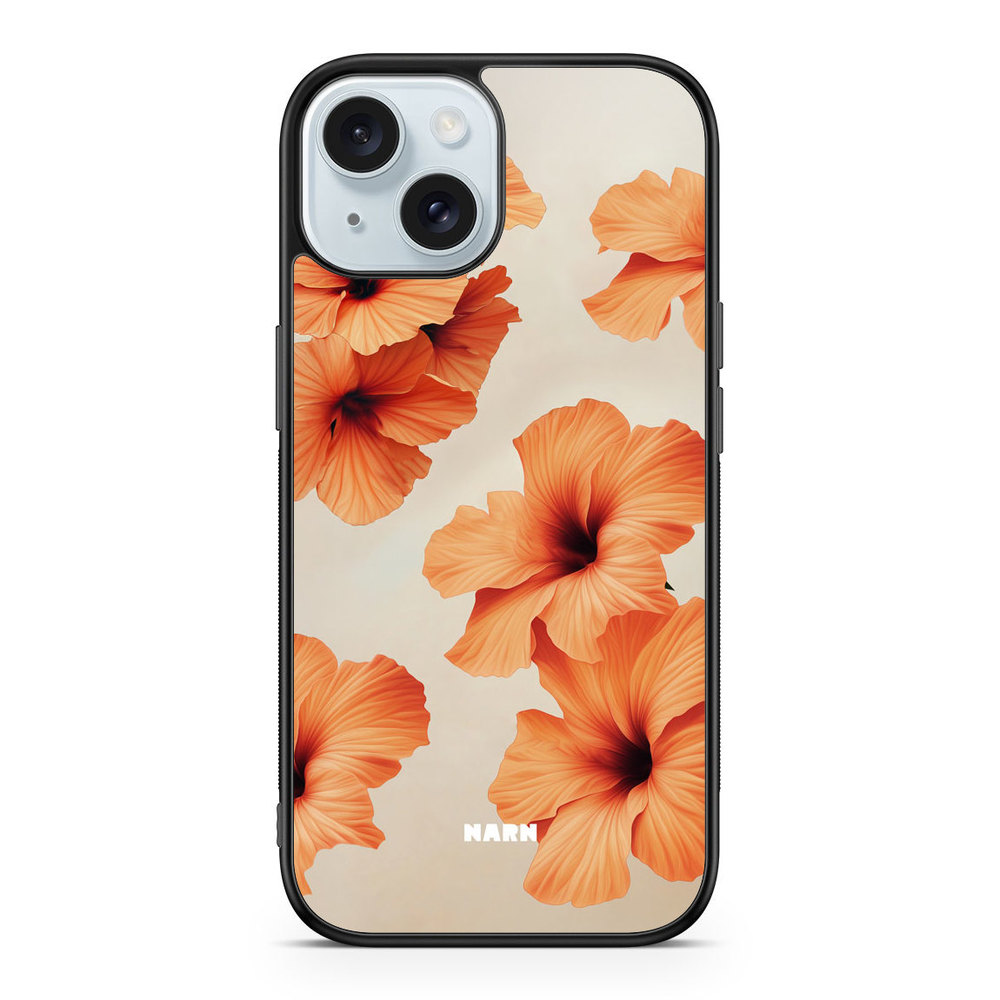 iPhone 15 Case - Hibiscus Era - Papaya