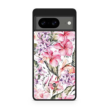Google Pixel 8 Skal - Vattenfärg Blommor