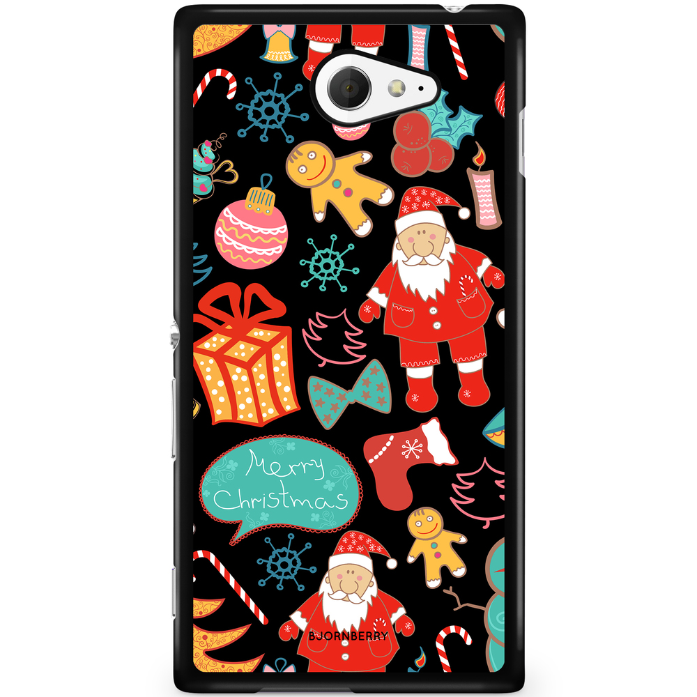 Sony Xperia M2 Aqua Case - Christmas Pattern