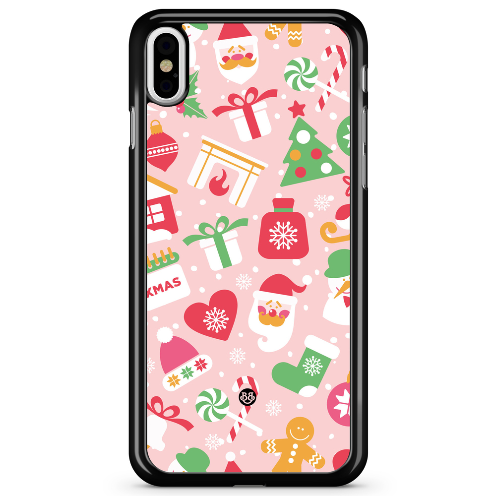 iPhone X / XS Case - Pink Christmas