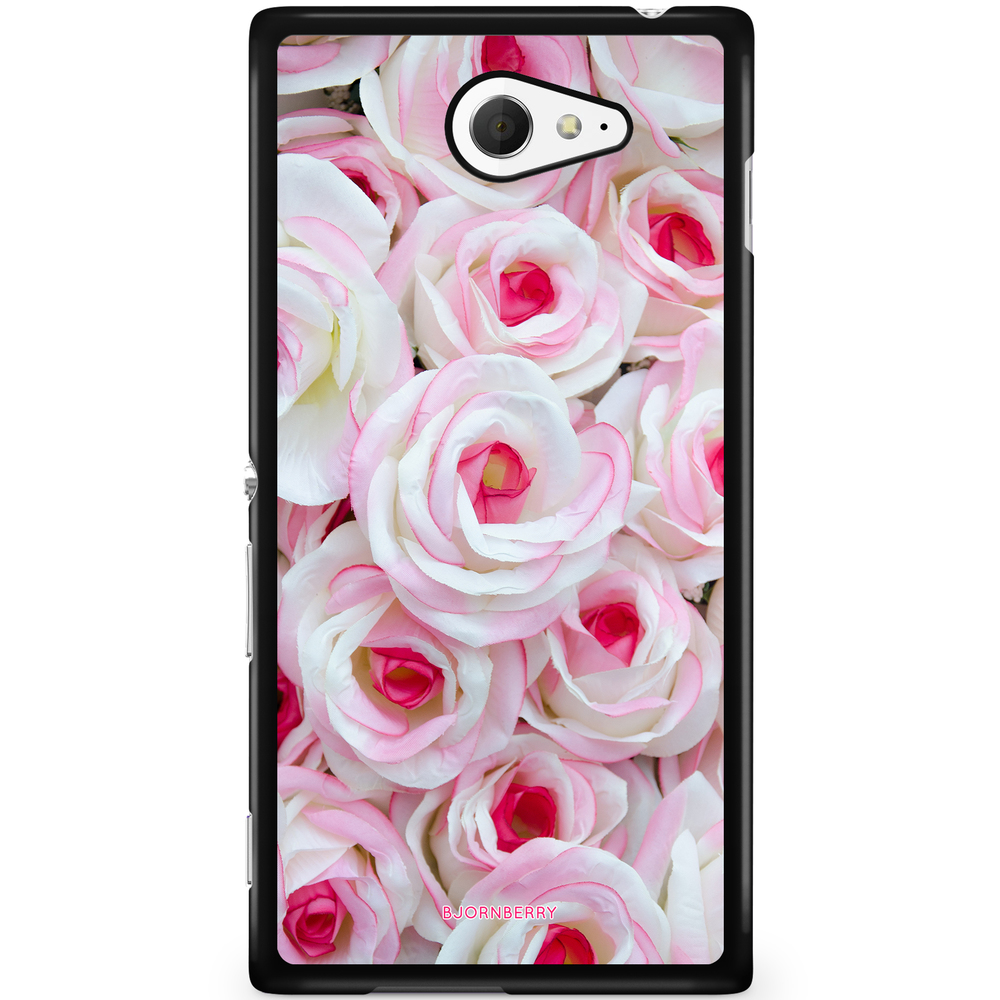 Sony Xperia M2 Aqua Case - Pink Roses