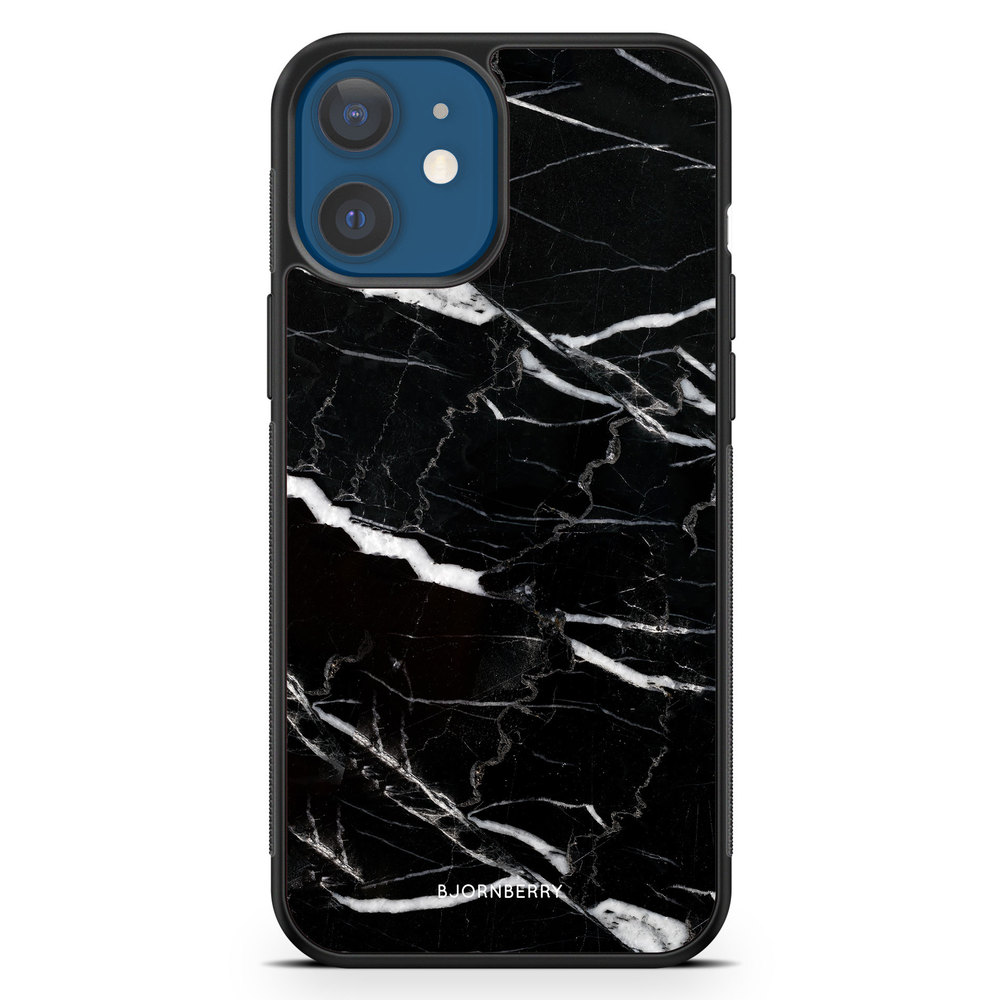 iPhone 12 Case - Black Marble