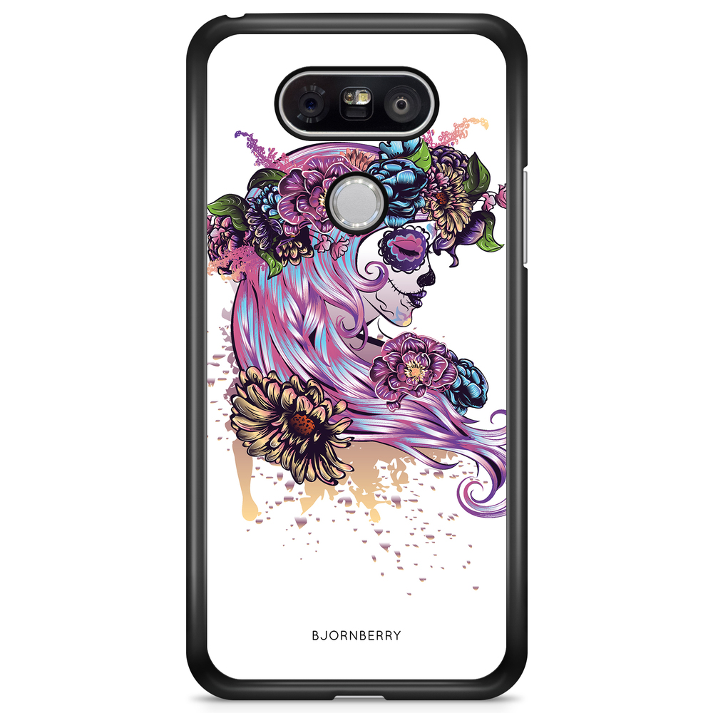 LG G5 Case - Skull Girl Flowers