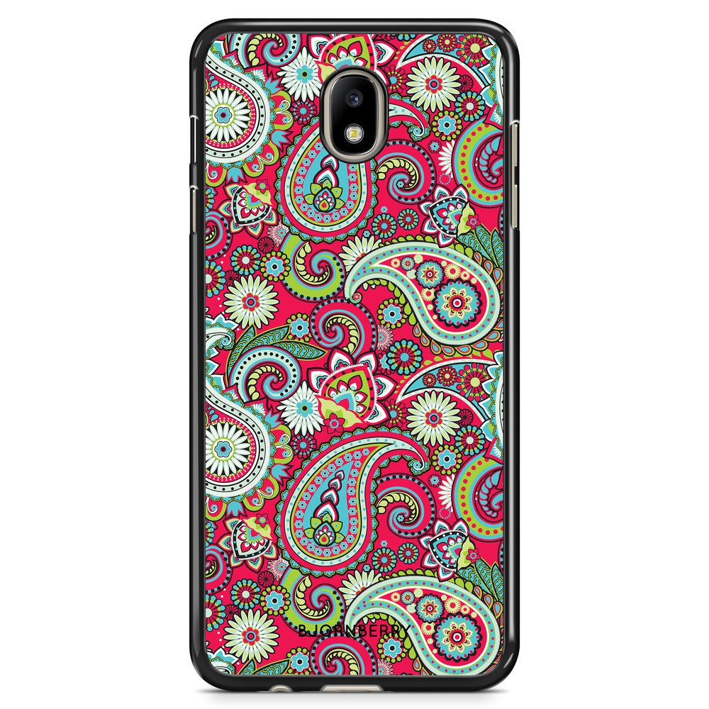 Samsung Galaxy J7 (2017) Case - Red Paisley
